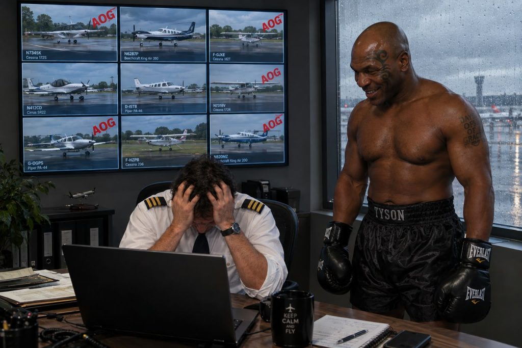 programmadfor de vuelo con Mike Tyson
