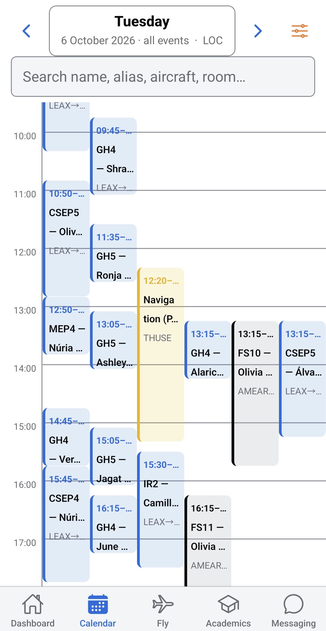 For everyone: schedule and internal messaging