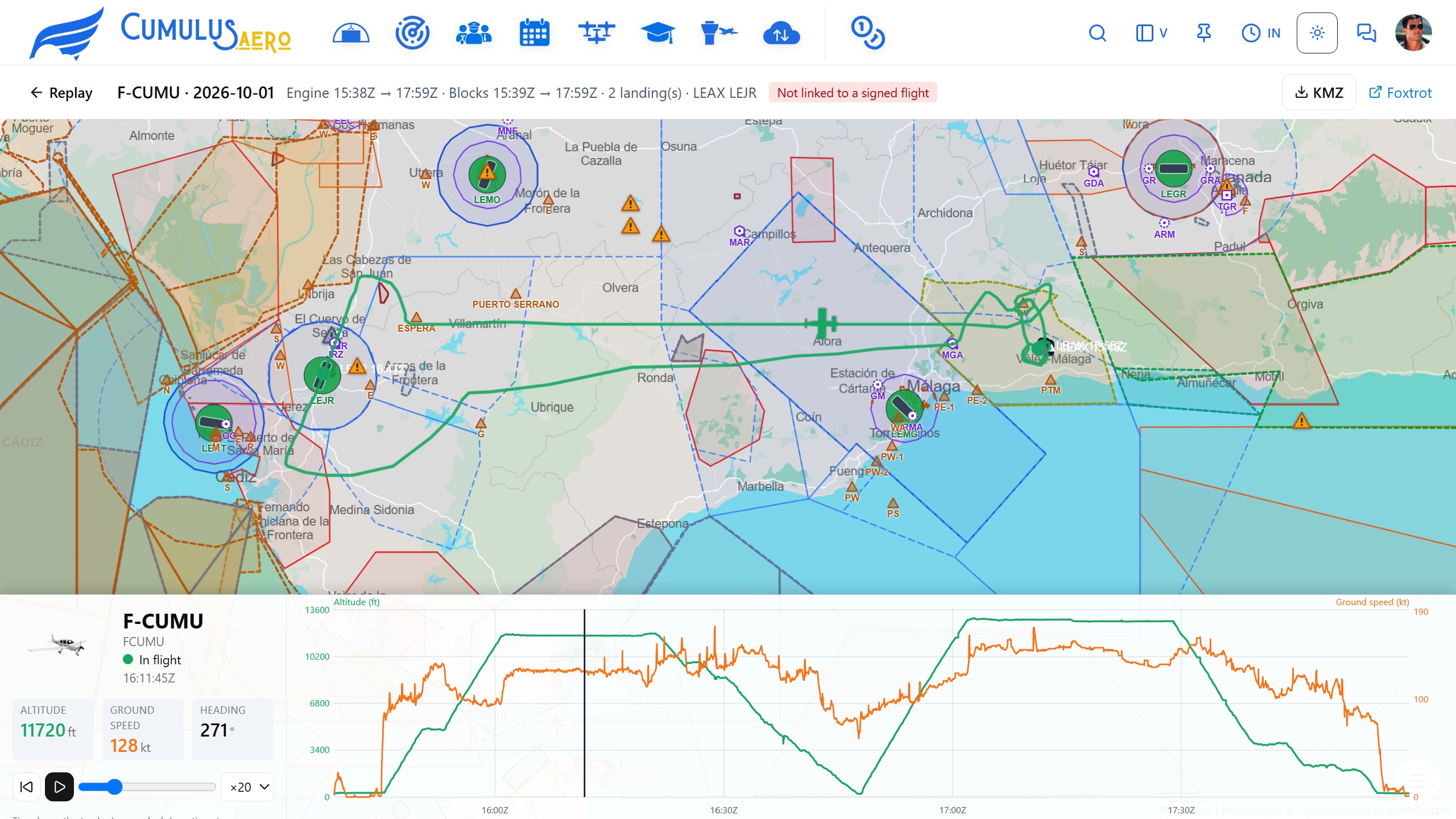 Integrated Foxtrot Aviation tracker